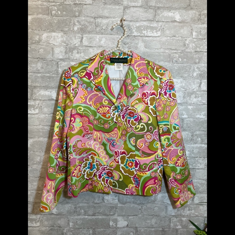 Havre’ Benard Stretch Blazer Colorful Floral Print